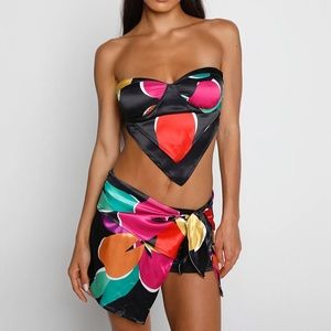 Brand new Tiger Mist set, never been worn. Floral printed top and skort.